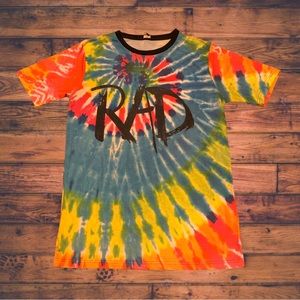 Rainbow Tie Dye Rad 1980’s Scene Emo Kid Shirt Pride Summer LGBTQ Gay Spencer’s